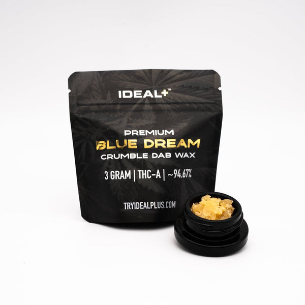 Blue Dream 94.67% THCa Crumble Dab Wax 3g - 3 GRAM - Premium Organic Hemp Flower